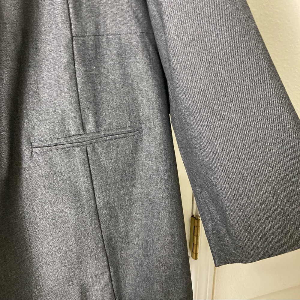 Torrid Studio Luxe Long Line Gray Button Front Blazer Size 6 - Picture 6 of 16